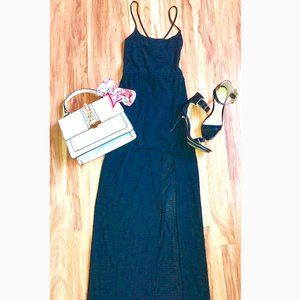 Long Black Dress With High Slit